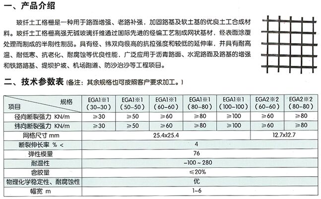 玻纤土工格栅